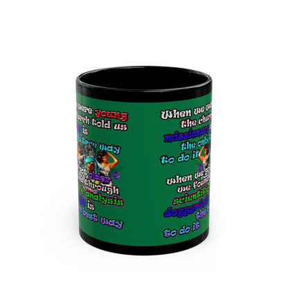 doggystyle - Black Mug (dark green)