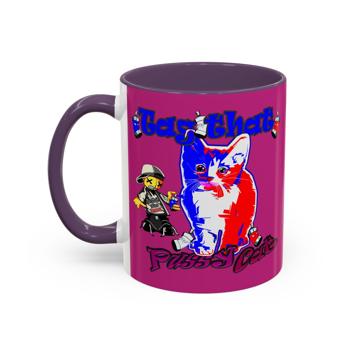 tag that - Accent Mug (pink)