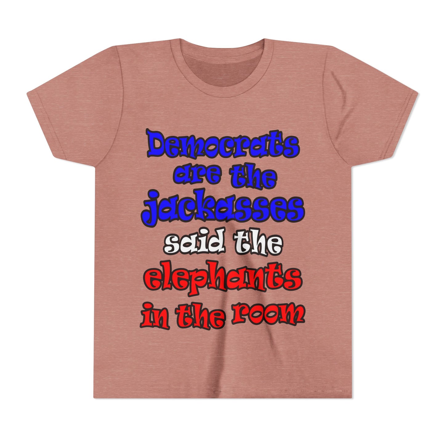 donkeys and elephants - Youth Short Sleeve Tee
