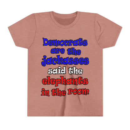donkeys and elephants - Youth Short Sleeve Tee