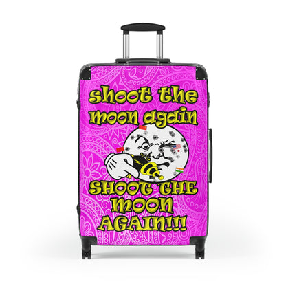 shoot the moon again - Suitcase (pink swirl)