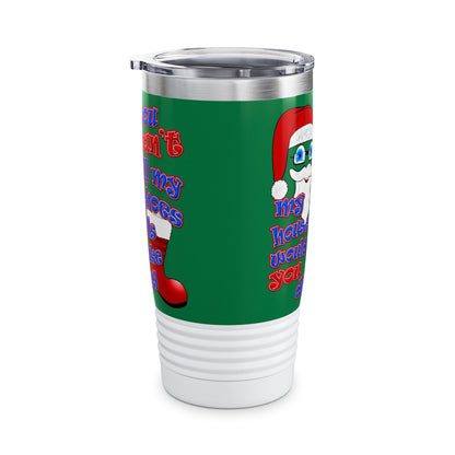 santa's shoes - Ringneck Tumbler, 20oz (dark green)