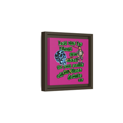 og - framed canvas art (pink)