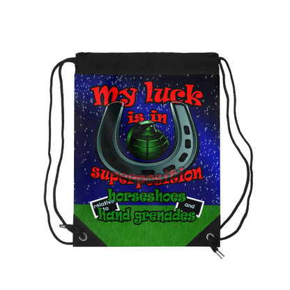 my luck - Drawstring Bag ('snoops' background)