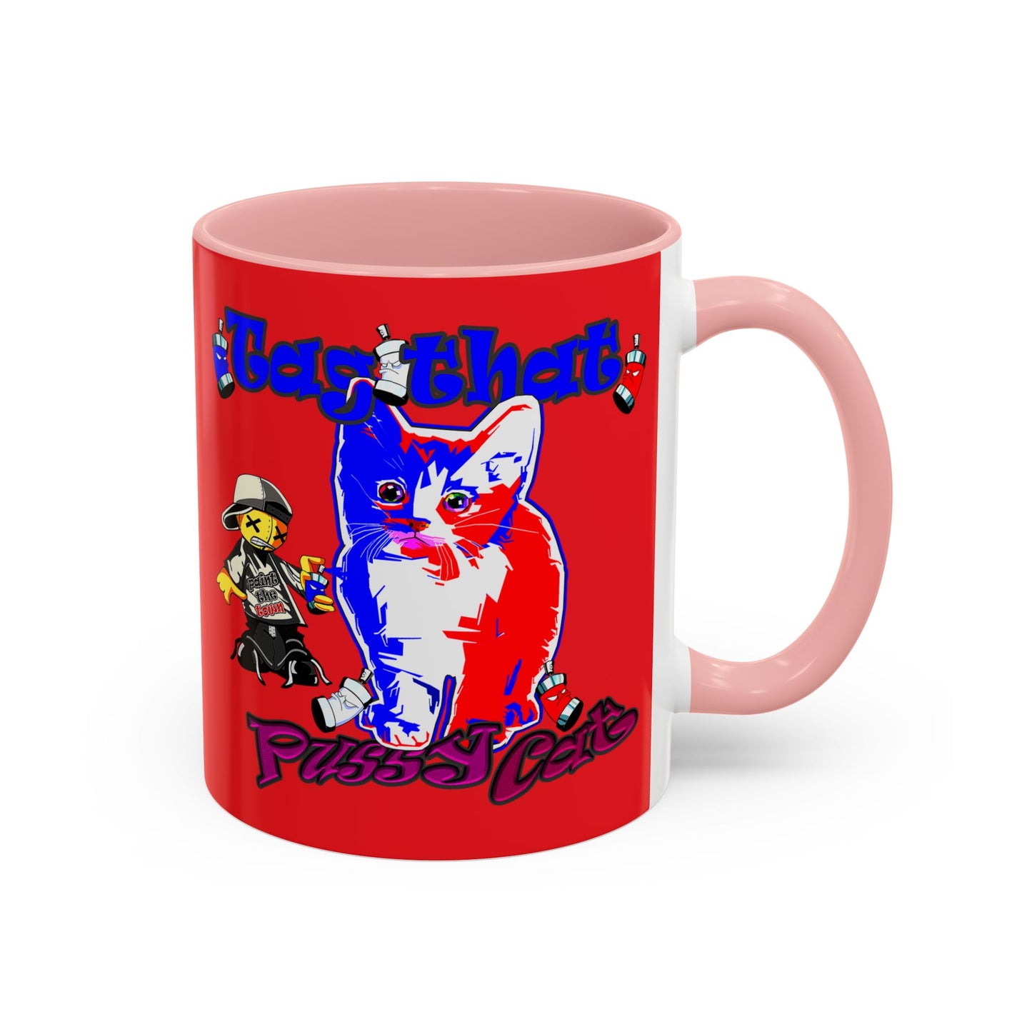 tag that - Accent Mug (red)