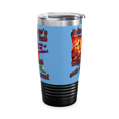 schrodinger's cat - Ringneck Tumbler, 20oz (light blue)