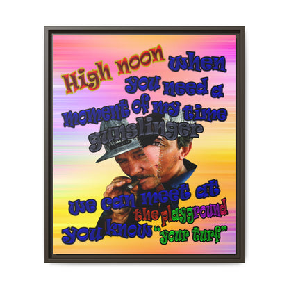 high noon - framed canvas art (color blur)