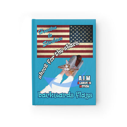 shoot for the stars - journal-blank (turquoise)