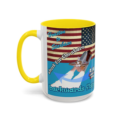 shoot for the stars - Accent Mug (turquoise)