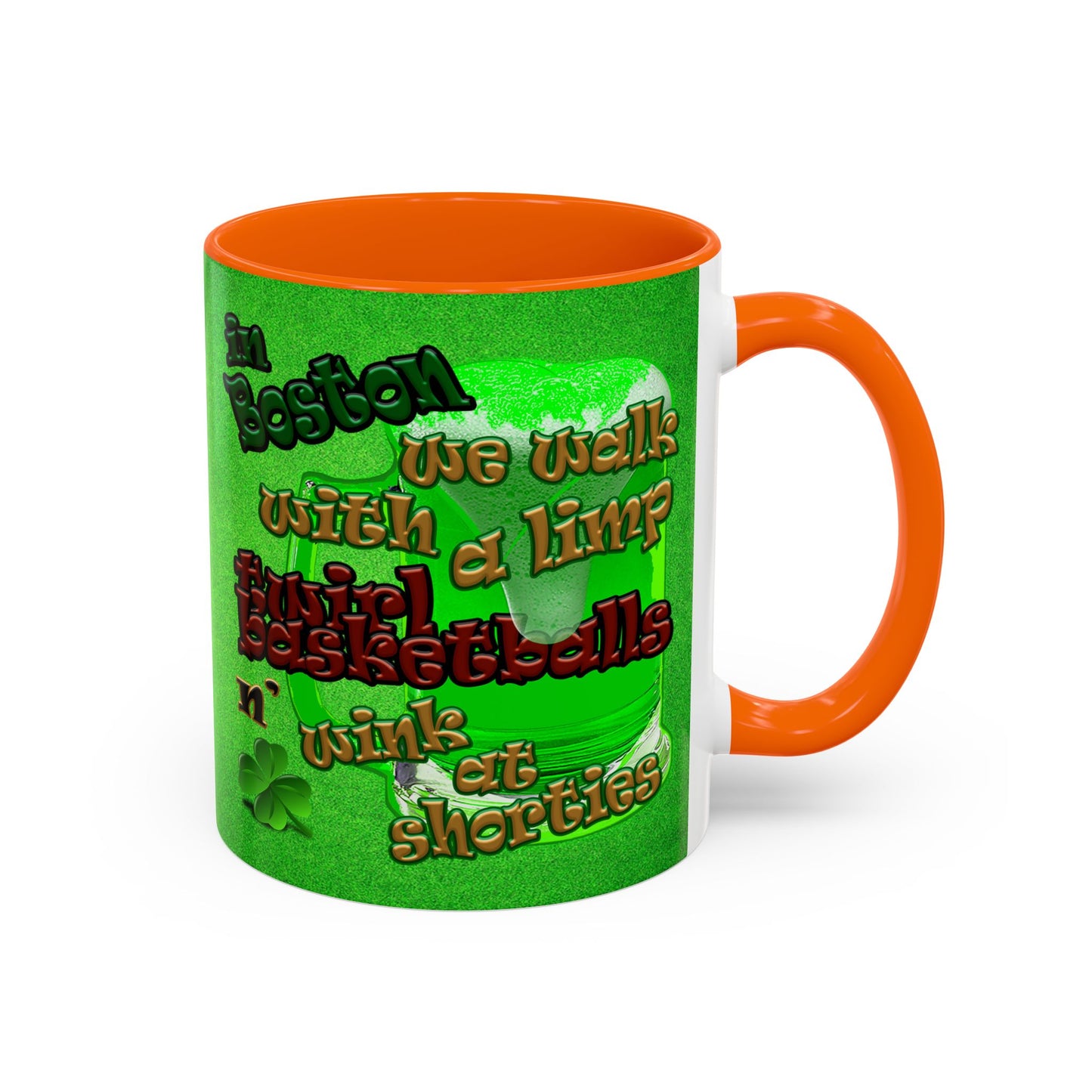 celtics logo - Accent Mug (green turf)