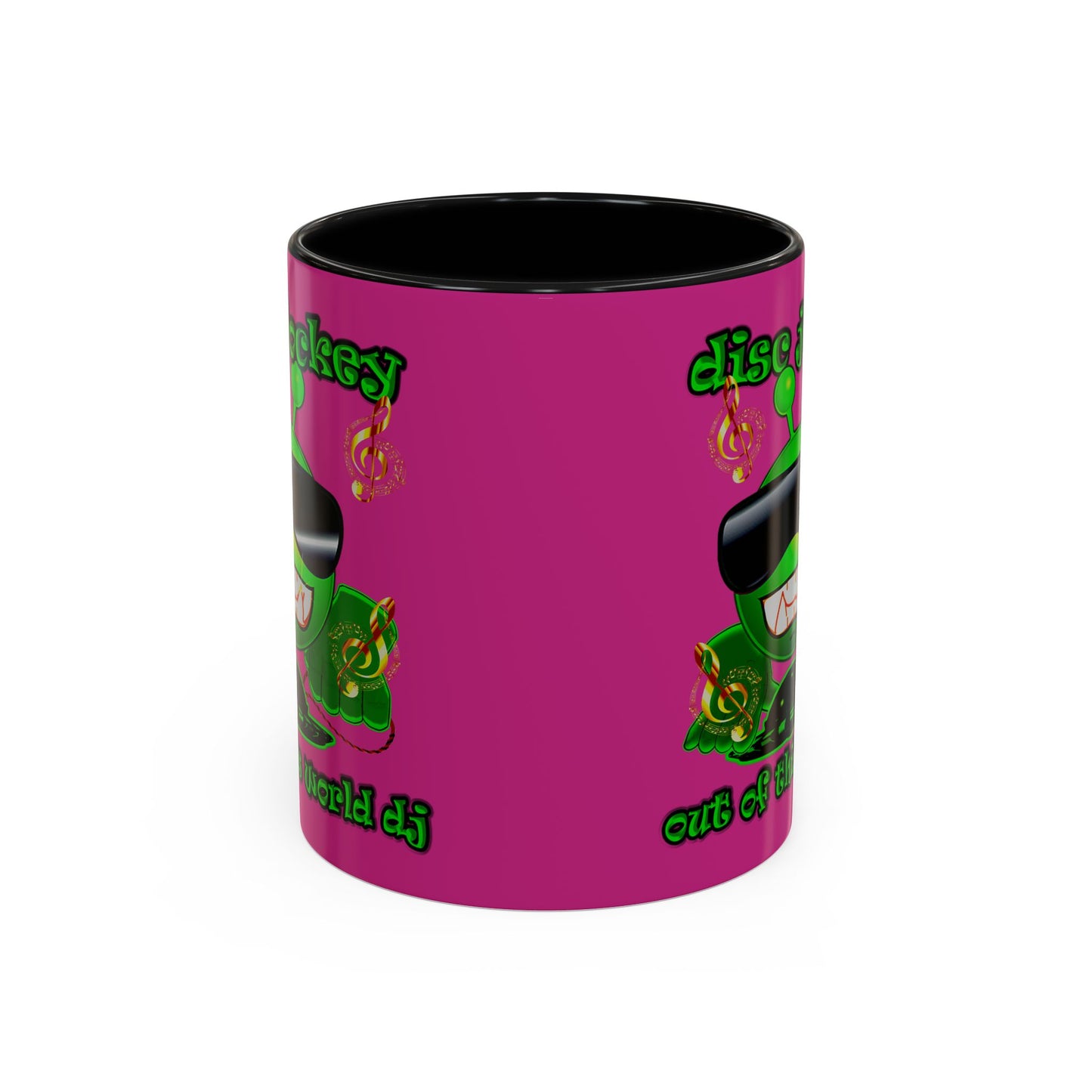disc jockey - Accent Mug (pink)