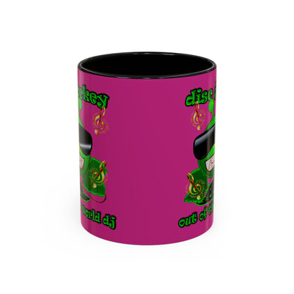 disc jockey - Accent Mug (pink)