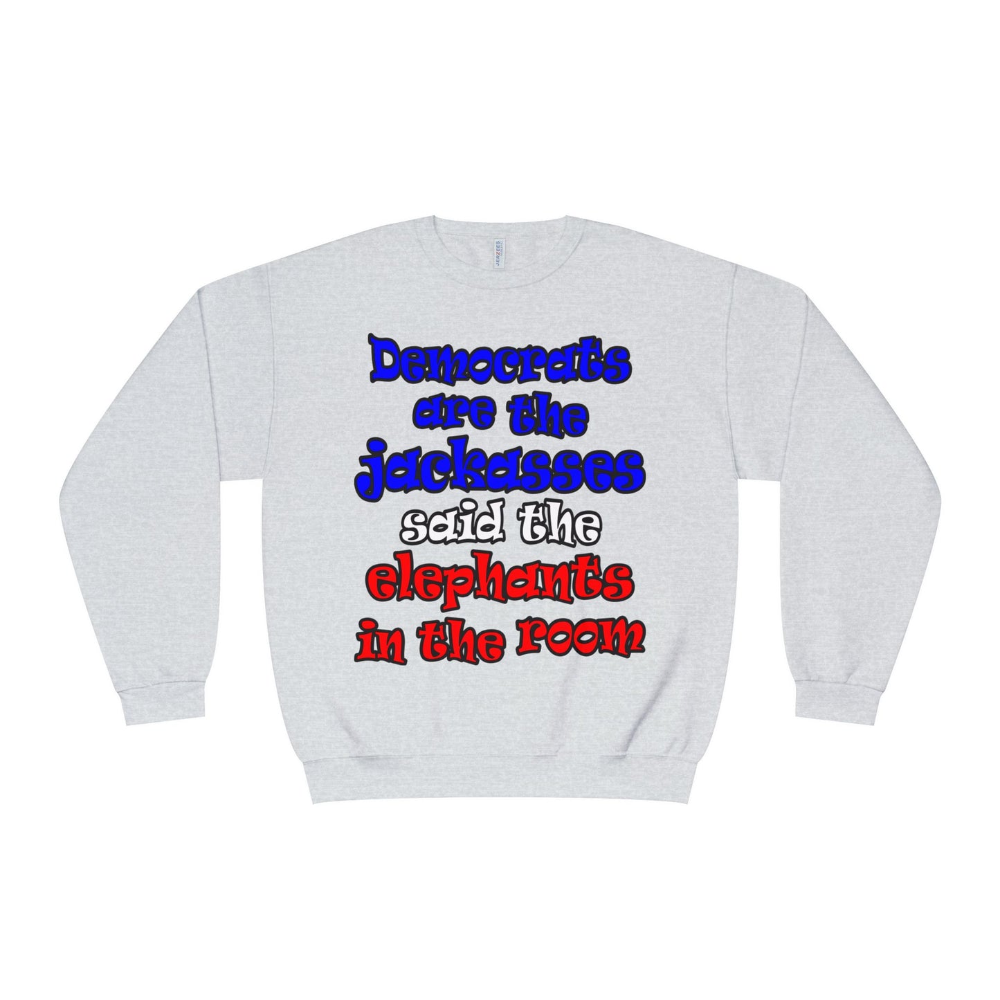donkeys and elephants - Unisex NuBlend® Crewneck Sweatshirt