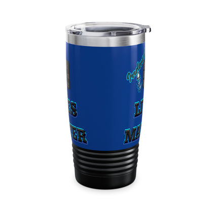 irrelevant - Ringneck Tumbler, 20oz (dark blue)