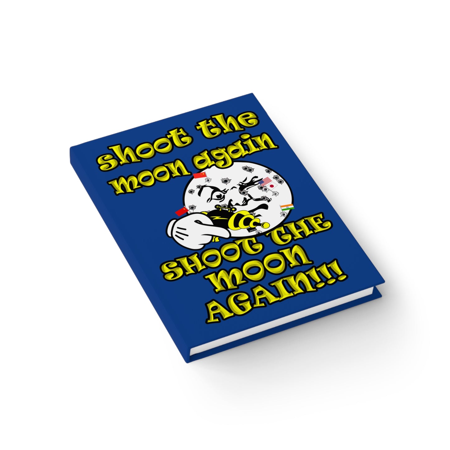 shoot the moon again - journal-blank (dark blue)