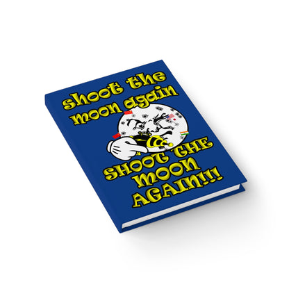 shoot the moon again - journal-blank (dark blue)