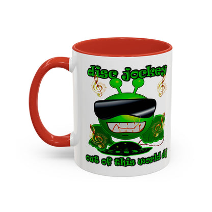 disc jockey - Accent Mug (white)