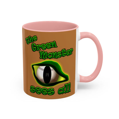 green monster - Accent Mug (light brown)