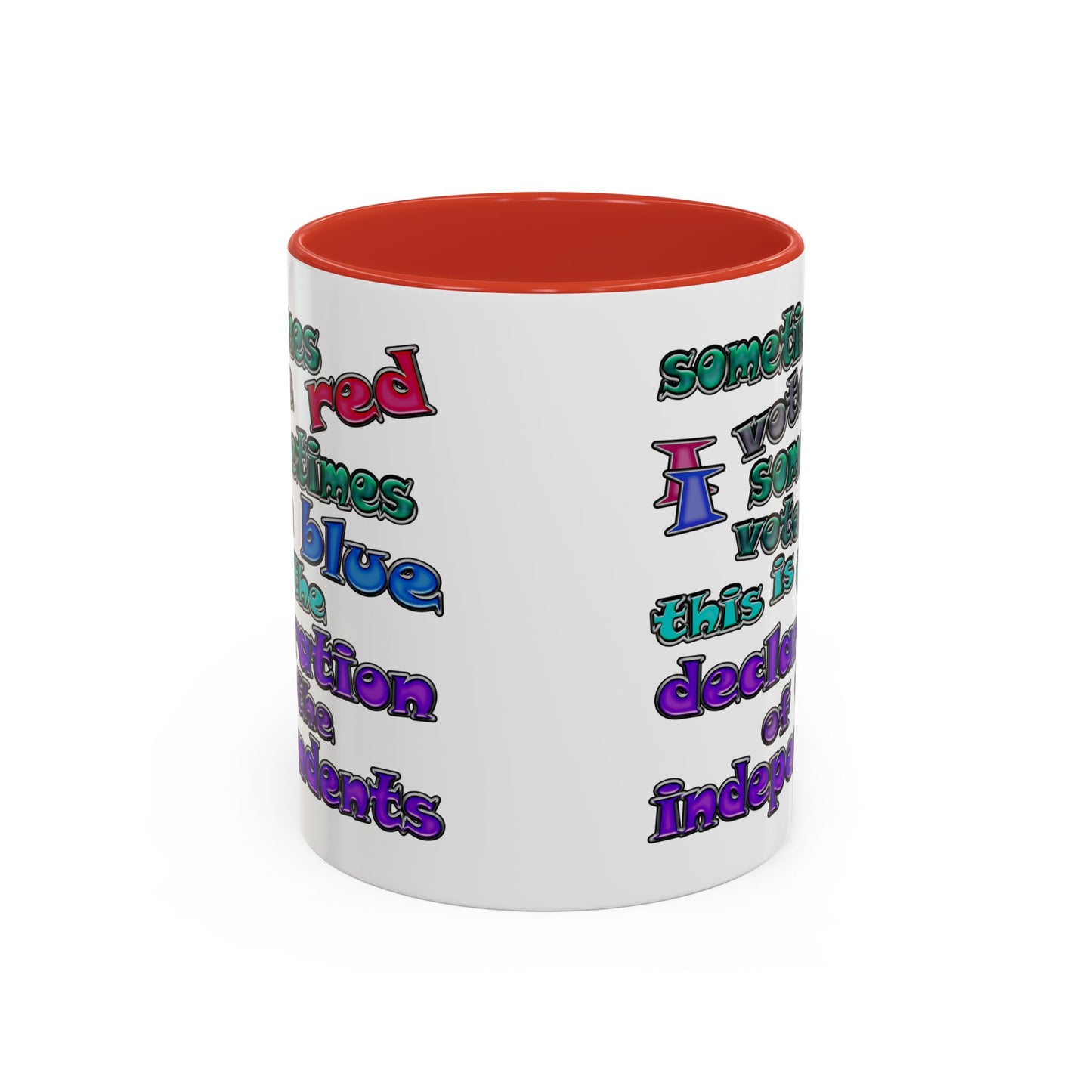 declaration of the independents - Accent Mug (white)