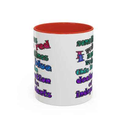 declaration of the independents - Accent Mug (white)