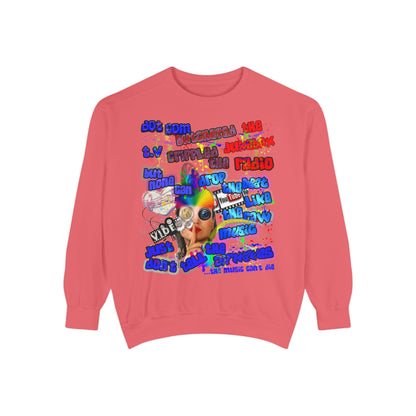 drop the beat - Unisex Garment-Dyed Sweatshirt