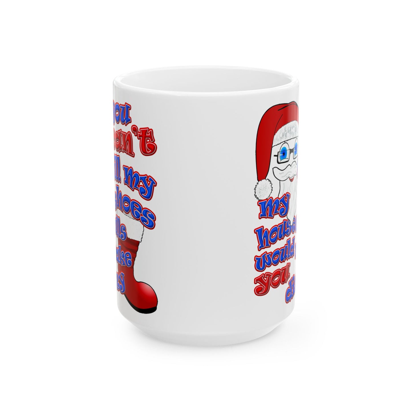 santa's shoes - White Mug (white)