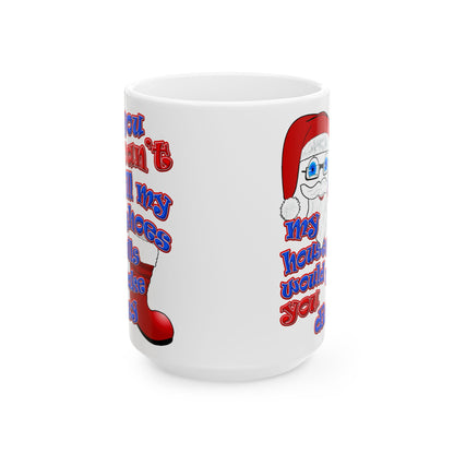 santa's shoes - White Mug (white)
