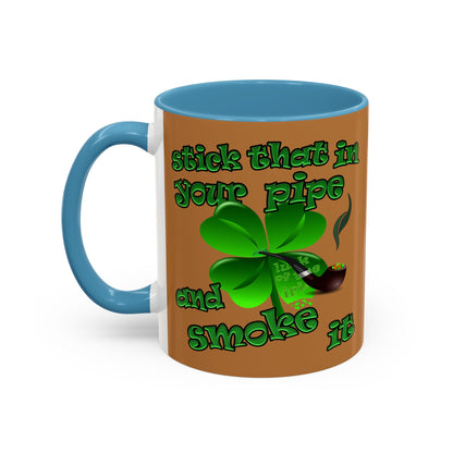 celtics logo - Accent Mug (light brown)