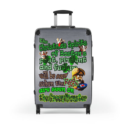 christmas spirits of boston - Suitcase (brushed nickel)