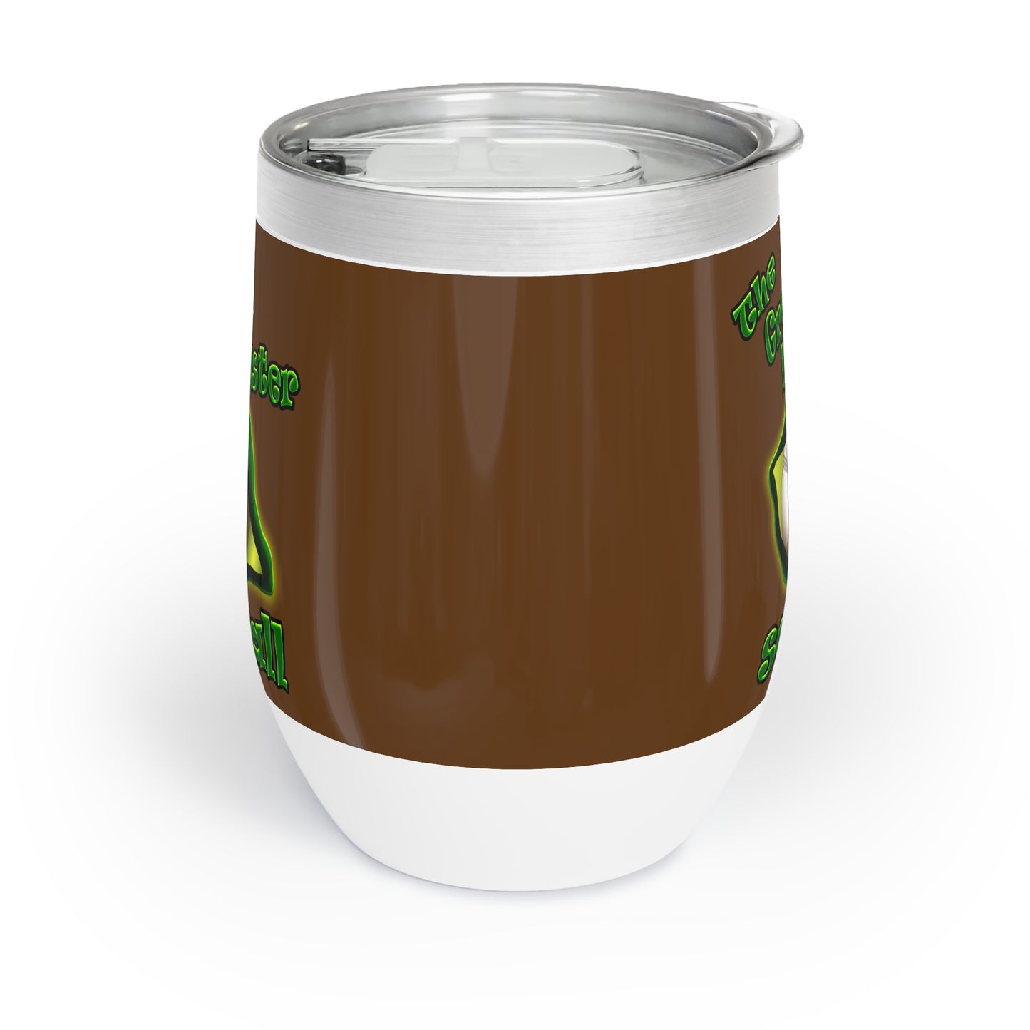 green monster - Chill Wine Tumbler (brown)