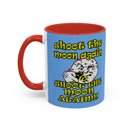 shoot the moon again - Accent Mug (light blue)