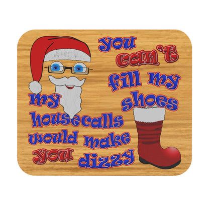 santa's shoes - Mouse Pad (Rectangle) (butterscotch wood finish)