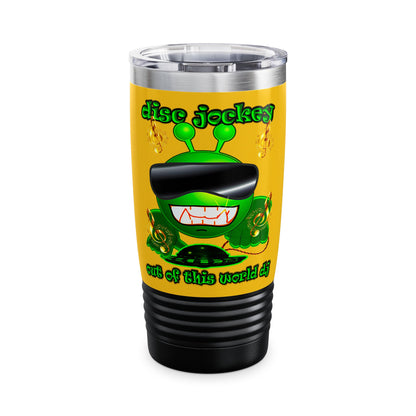 disc jockey - Ringneck Tumbler, 20oz (yellow)