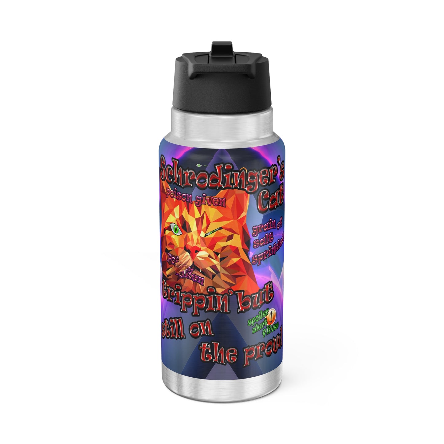 schrodinger's cat - Gator Tumbler, 32oz  (grey-pink wave)