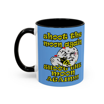 shoot the moon again - Accent Mug (light blue)