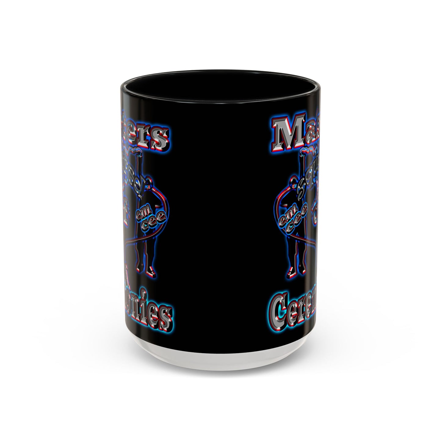 em cee squared - Accent Mug (black)