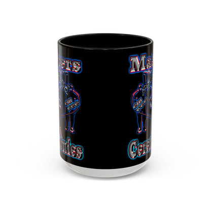 em cee squared - Accent Mug (black)