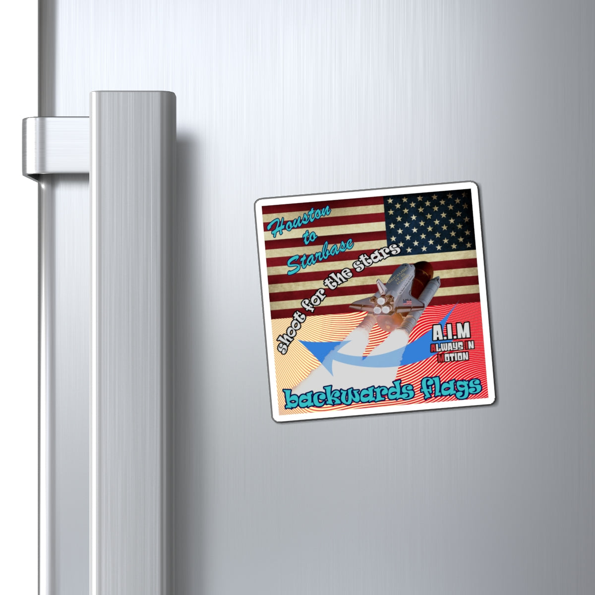 shoot for the stars - Magnets - (yellow-orange wave)