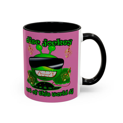 disc jockey - Accent Mug (light pink)