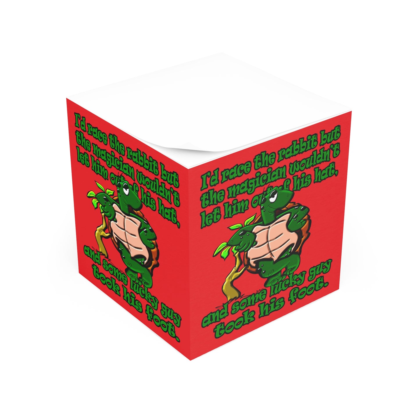 turtle race - note cube (red)