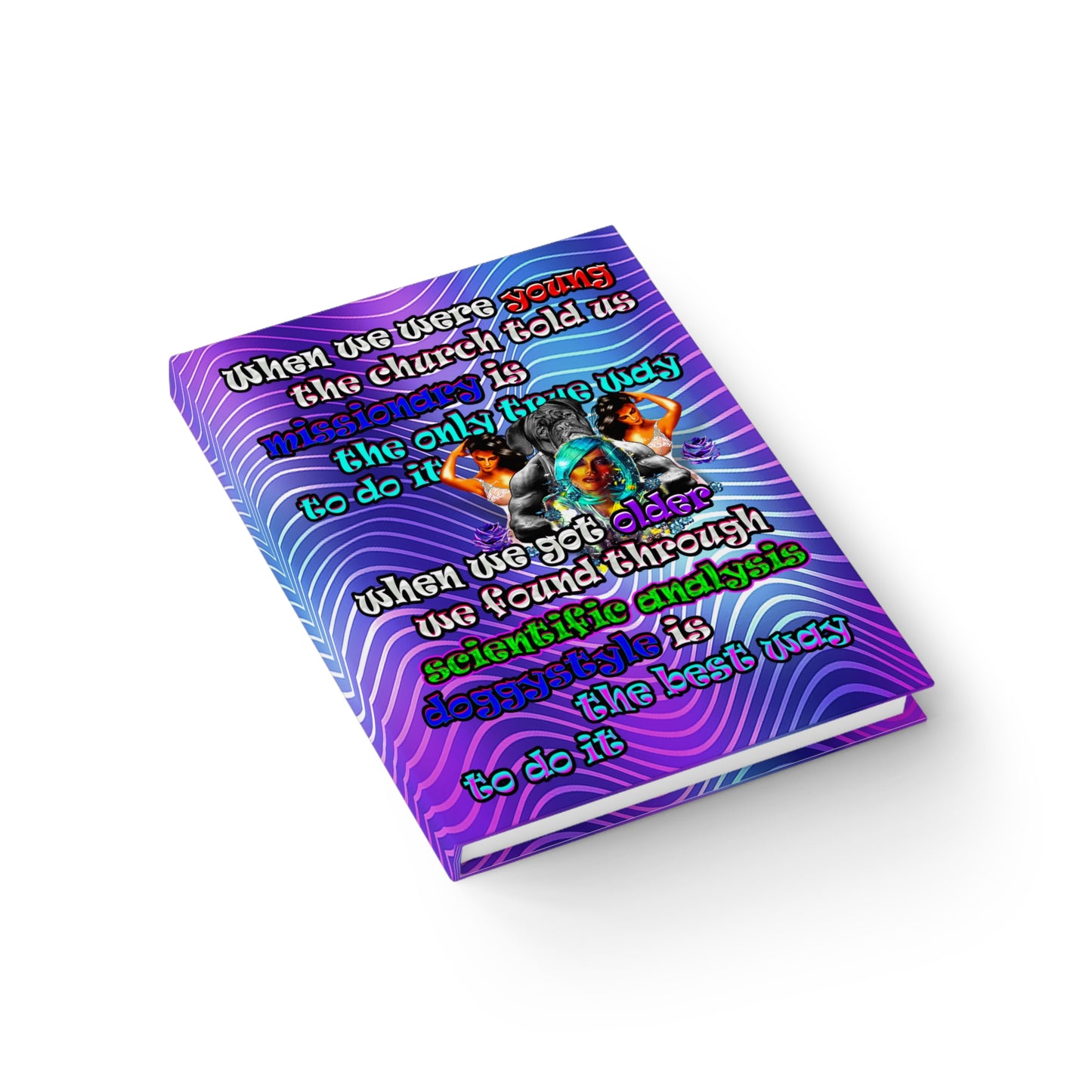 doggystyle - journal-lined (purple wave)