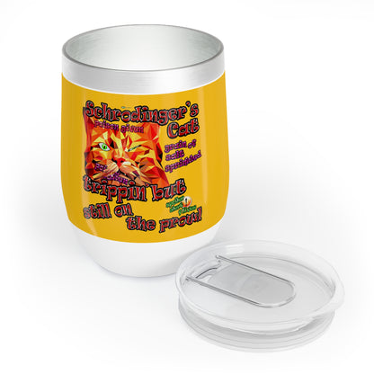 schrodinger's cat - Chill Wine Tumbler (yellow)
