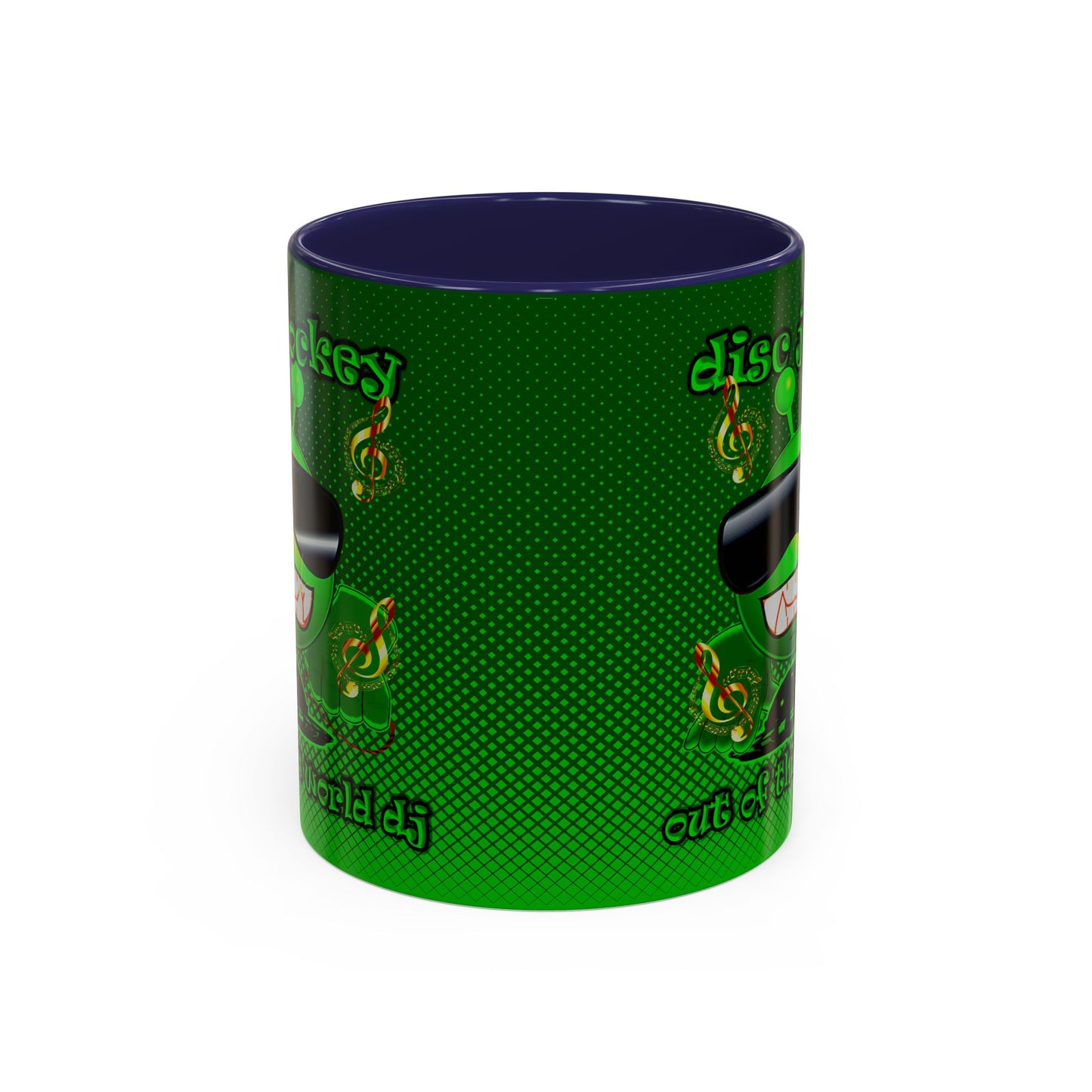 disc jockey - Accent Mug (logo green)