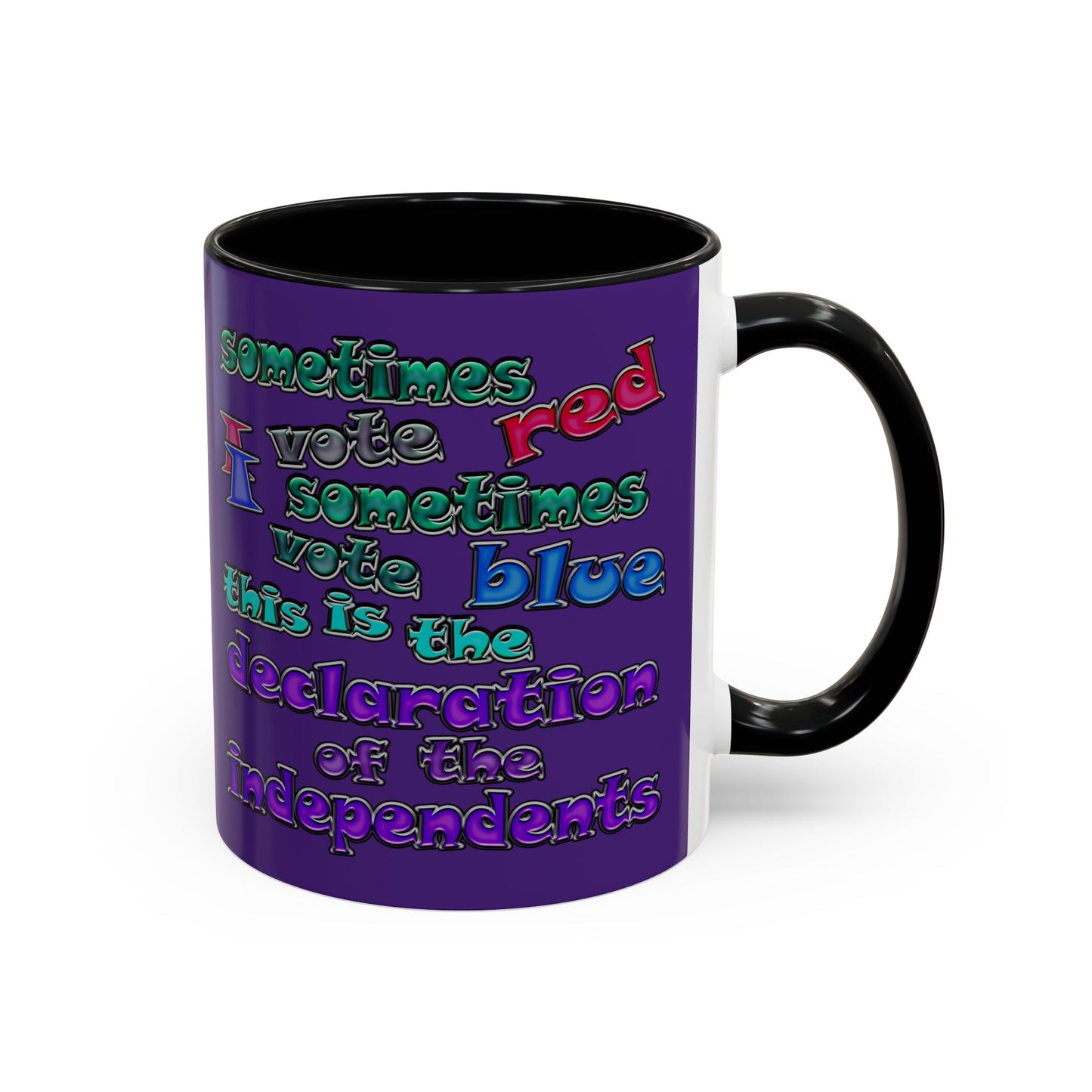declaration of the independents - Accent Mug (purple)
