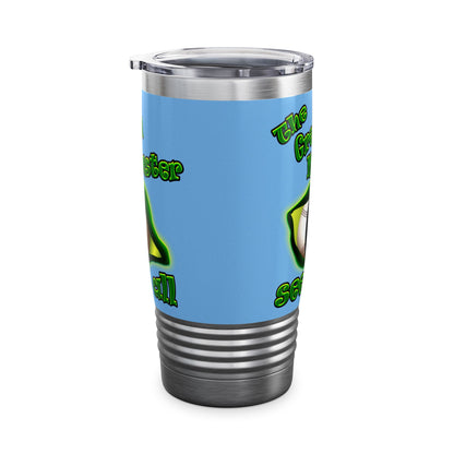 green monster - Ringneck Tumbler, 20oz (light blue)