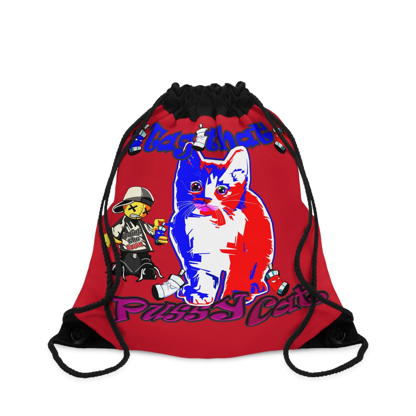 tag that - Drawstring Bag (dark red)