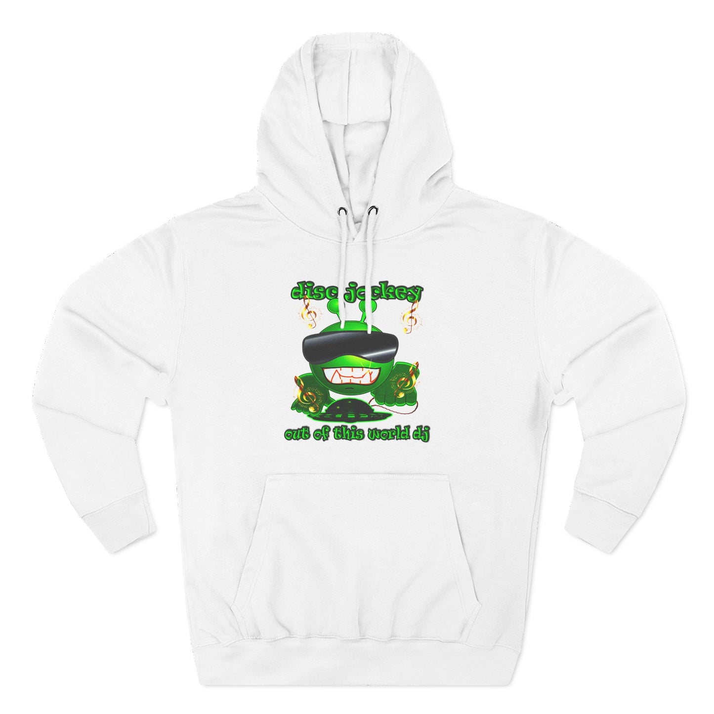 disc jockey - Three-Panel Fleece Hoodie