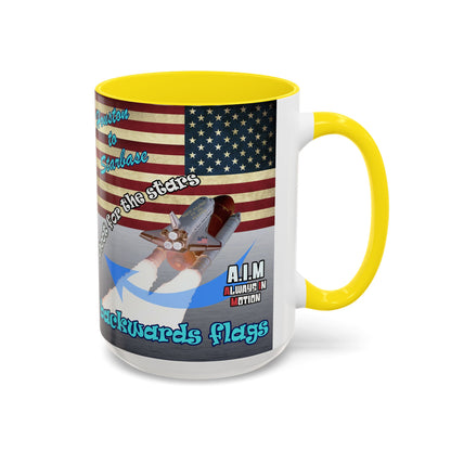 shoot for the stars - Accent Mug (brushed nickel)