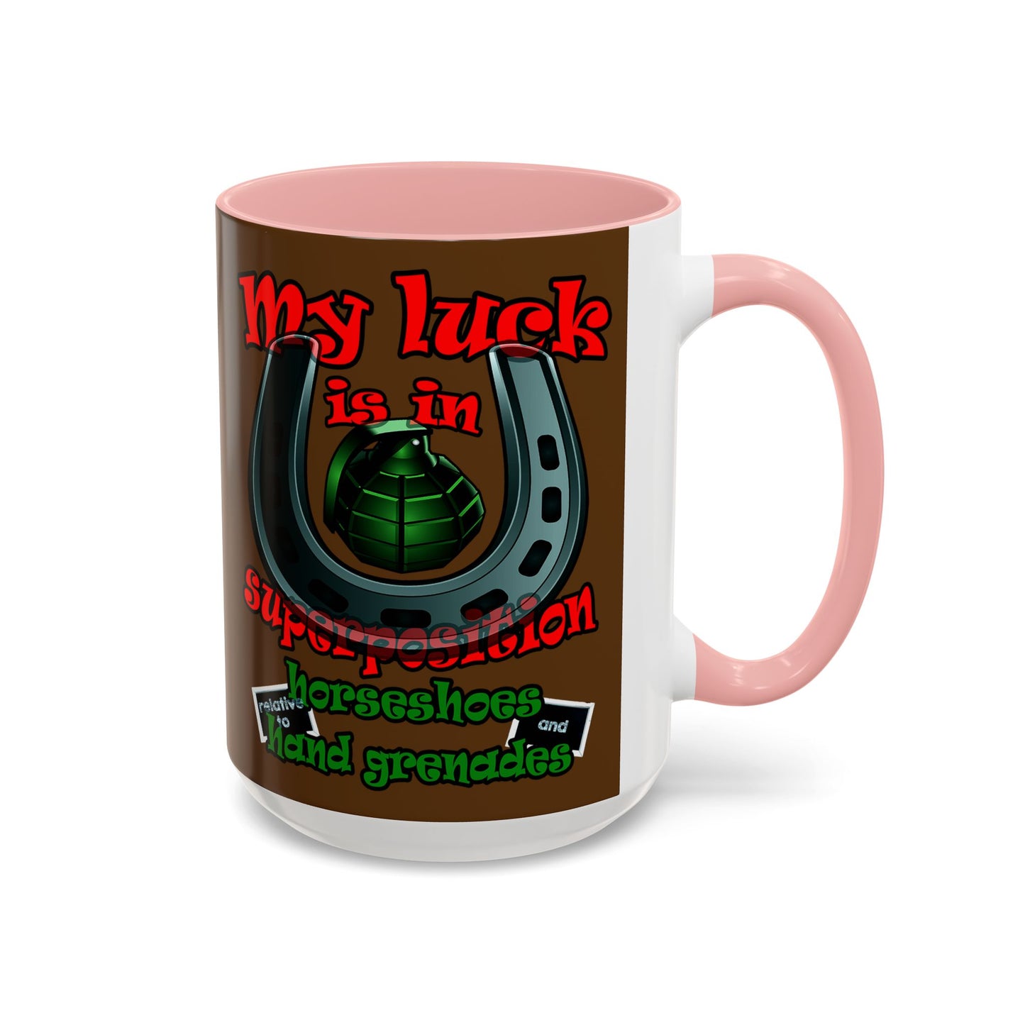 my luck - Accent Mug (brown)
