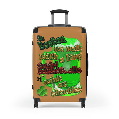 celtics logo - Suitcase (light brown)